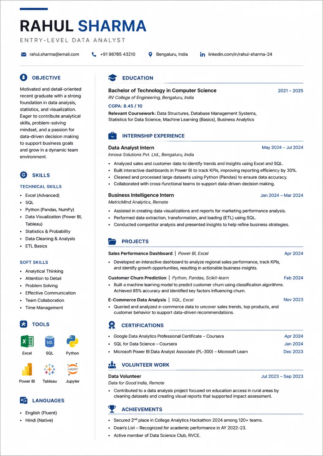 Entry-Level Resume resume example image