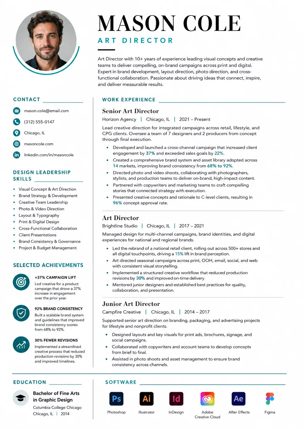 Art Director resume preview